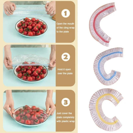 Disposable Elastic Plastic Food Covers